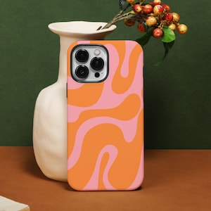 Orange Powder Water Splash iPhone 14 Pro Max case, Customize iPhone Case for iPhone14 13 12 11 Pro  XR XS X SE 2020 2022 7/8P