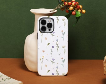 Elegant Flower Art iPhone 14 Pro Max case, Customize iPhone Case for iPhone14 13 12 11 Pro  XR XS X SE 2020 2022 7/8P