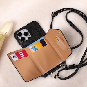 Custom Leather Phone Case for iPhone 15/14/13 Pro Max, iPhone 11/12 , iPhone 12/12Pro Max, iPhone 12 Mini, Full Card Holder, Birthday Gift
