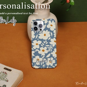 Flower Painting iPhone 14 Pro Max case, Customize iPhone Case for iPhone14 13 12 11 Pro XR XS X SE 2020 2022 7/8P Bild 2