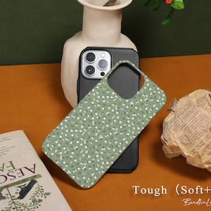 Small Floral Pattern iPhone 14 Pro Max case, Customize iPhone Case for iPhone14 13 12 11 Pro XR XS X SE 2020 2022 7/8P image 3