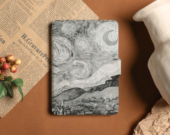 Gray Starry Night Kindle Case Kindle Paperwhite 11th Generation, All new kindle 6" 2022 case,kindle paperwhite 2021 case kindle
