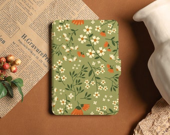 World of Flowers Kindle Case Kindle Paperwhite 11th Generation, All new kindle 6" 2022 case,kindle paperwhite 2021 case kindle