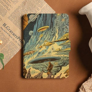 Custodia Kindle Science Fiction World Kindle Paperwhite 11a generazione, custodia completamente nuova per kindle 6" 2022, custodia kindle paperwhite 2021 kindle