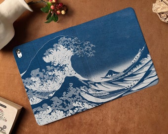 The Great Wave off Kanagawa iPad case, iPad Air 5 2022, iPad Pro 11/12 iPad 9 2021, iPad 8 2020, iPad Air4, iPad mini 5 6 Custom name iPad