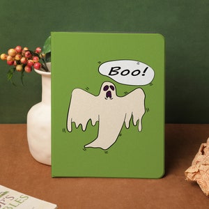 Kiwi Green Ghost iPad case, iPad Air 5 2022, iPad Pro 11/12 iPad 9 2021, iPad 8 2020, iPad Air4, iPad mini 5 6 Custom name iPad