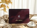 Crimson Crocodile Print Personalized Leather Macbook Hard Case For M2 Air 13 2022 A2681 Pro 13 A2338 Pro 14 15 16 Air 15 A3241, Laptop Case product logo