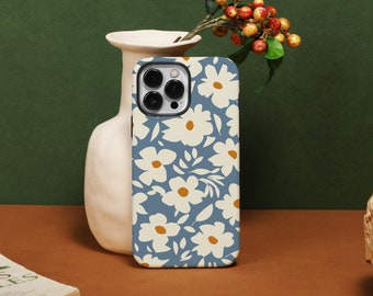 Flower Painting iPhone 14 Pro Max case, Customize iPhone Case for iPhone14 13 12 11 Pro  XR XS X SE 2020 2022 7/8P