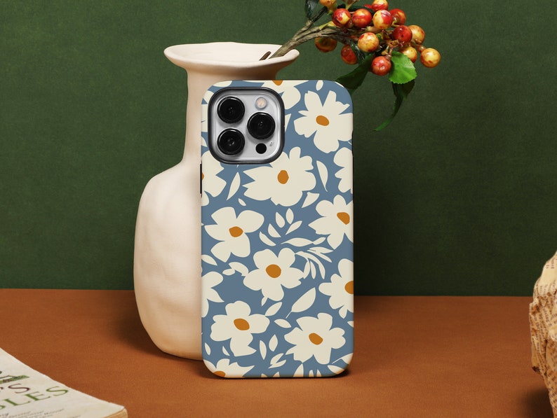 Flower Painting iPhone 14 Pro Max case, Customize iPhone Case for iPhone14 13 12 11 Pro XR XS X SE 2020 2022 7/8P Bild 1