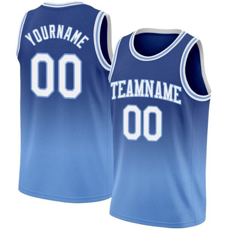 Custom Basketball Jersey Team Name & Number Custom Royal Etsy