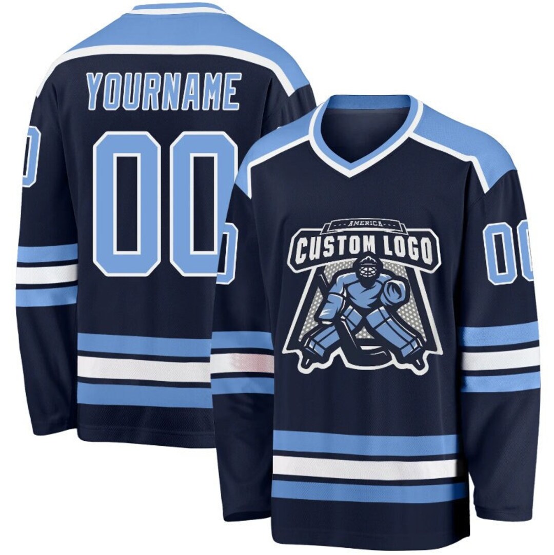 Custom Ice Hockey Jersey Personalized Print Your Name Number Etsy