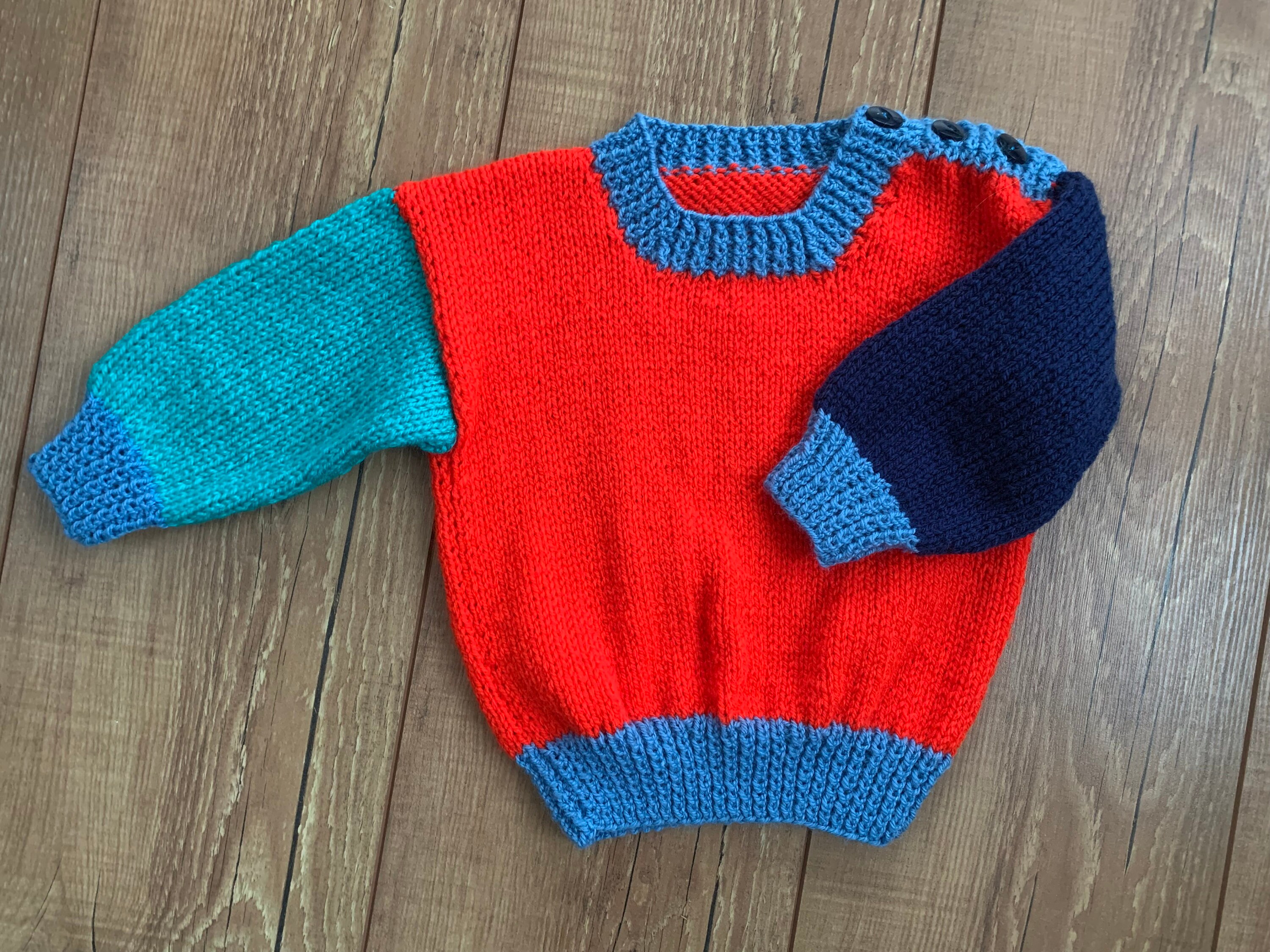 Toddler Hand Knitted Jumper Unisex Etsy UK