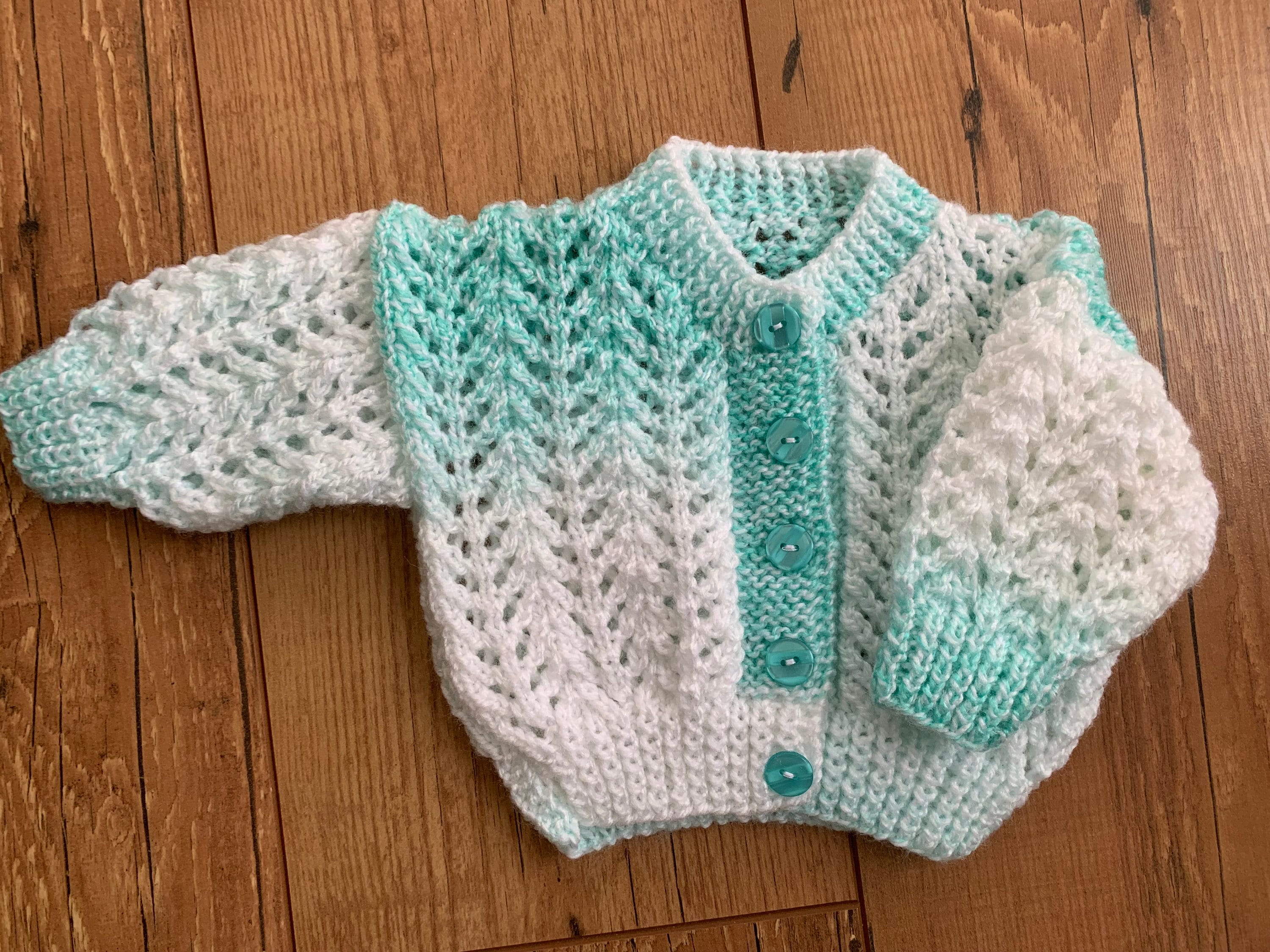 Baby Hand Knitted Cardigan Unisex Etsy UK