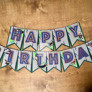 Dinosaur HBD Banner | Happy Birthday Banner | Dinosaur Birthday | Dinosaur Birthday Decor | Birthday Banner | Name Banner | Handmade