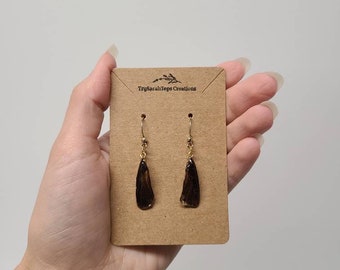Moth Wing Earrings | Real Butterly | Resin Necklace | Nature Jewelry | Real Bug | Resin Jewelry | Butterfly Wing | Oddities | Taxidermy