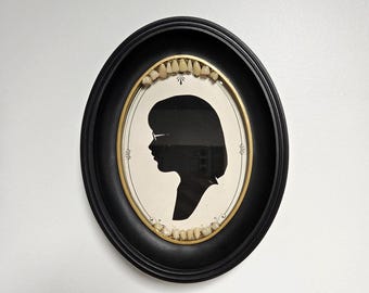 Mimic Tooth Frame | Vintage Denture Teeth | Black Frame | Mimic Chest | Gothic Portrait | Vampire Teeth | Oddity Box | Oddities | Taxidermy