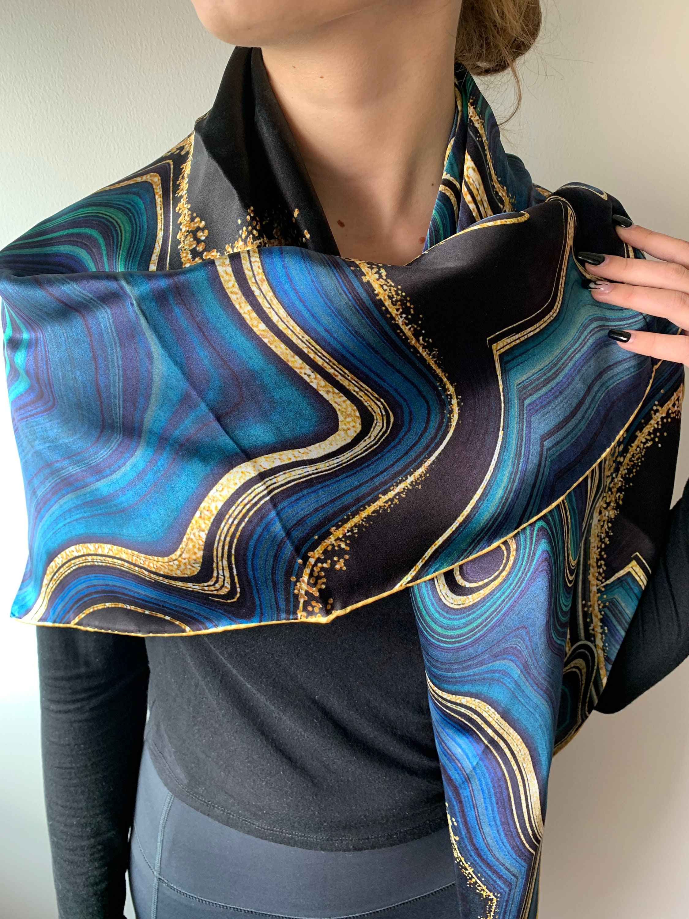 Jean-Louis Scherrer silk shawl, 43 scarf