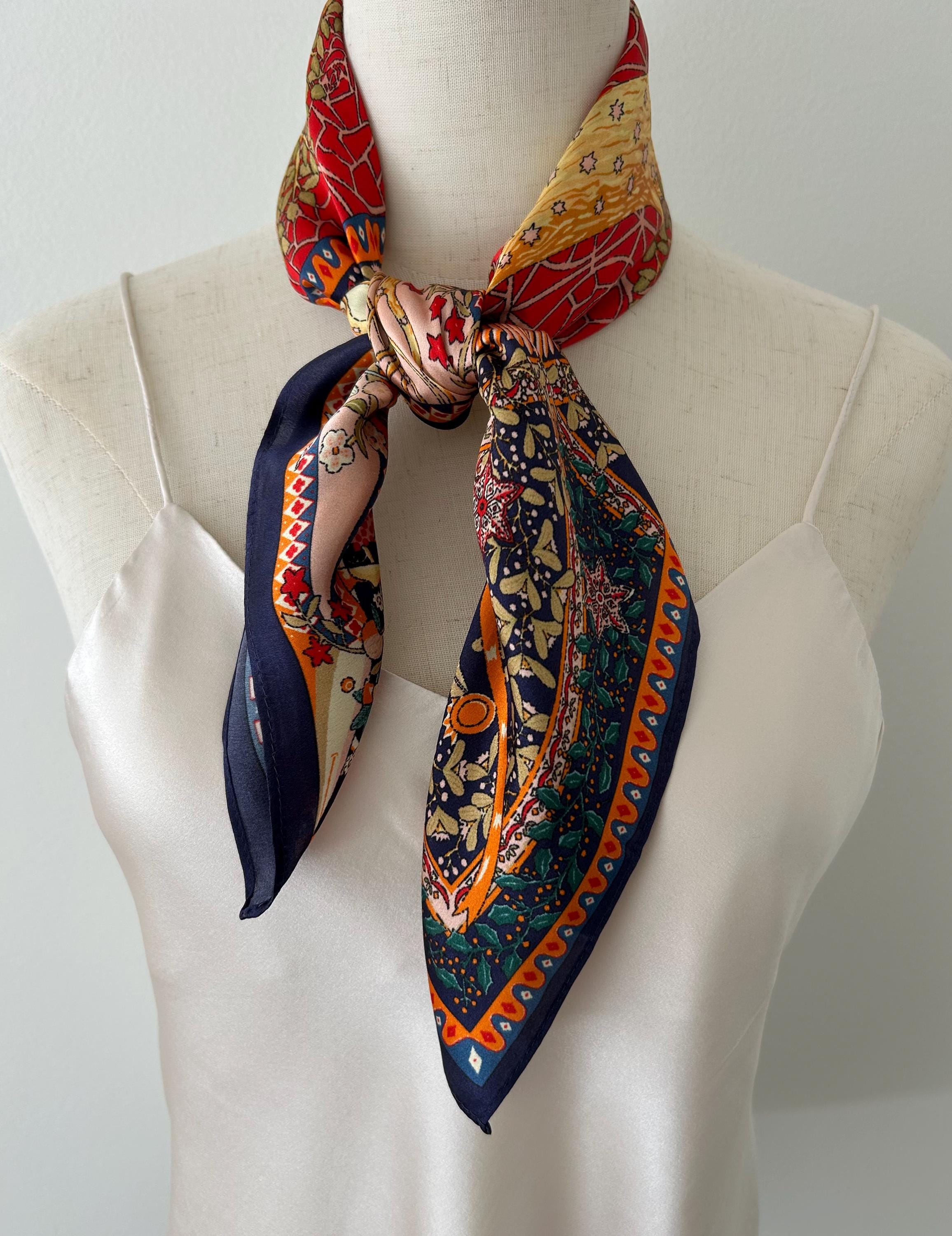 30 X 30 Silk Scarf - Etsy