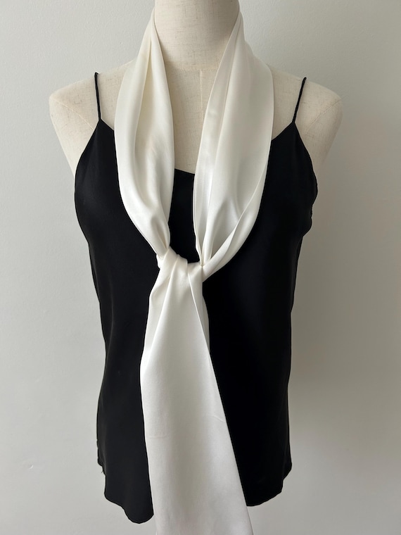 Mulberry Silk Neck Scarf  Mulberry Silk Scarf: Green Neck Scarf, Hair Accessory (35  main image 4