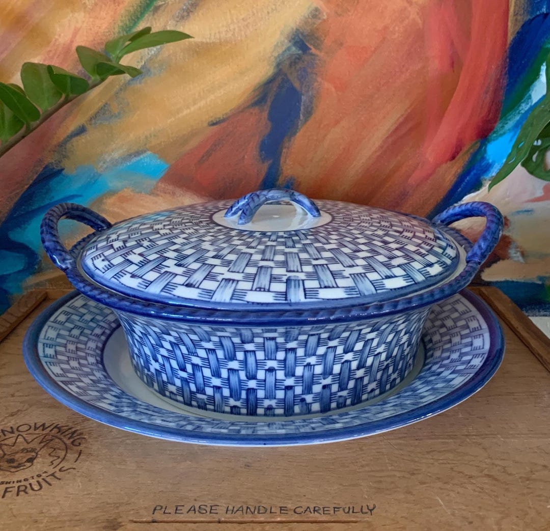 Vintage Fine Italian Porcelain Restaurantware Covered Casserole Dish ...