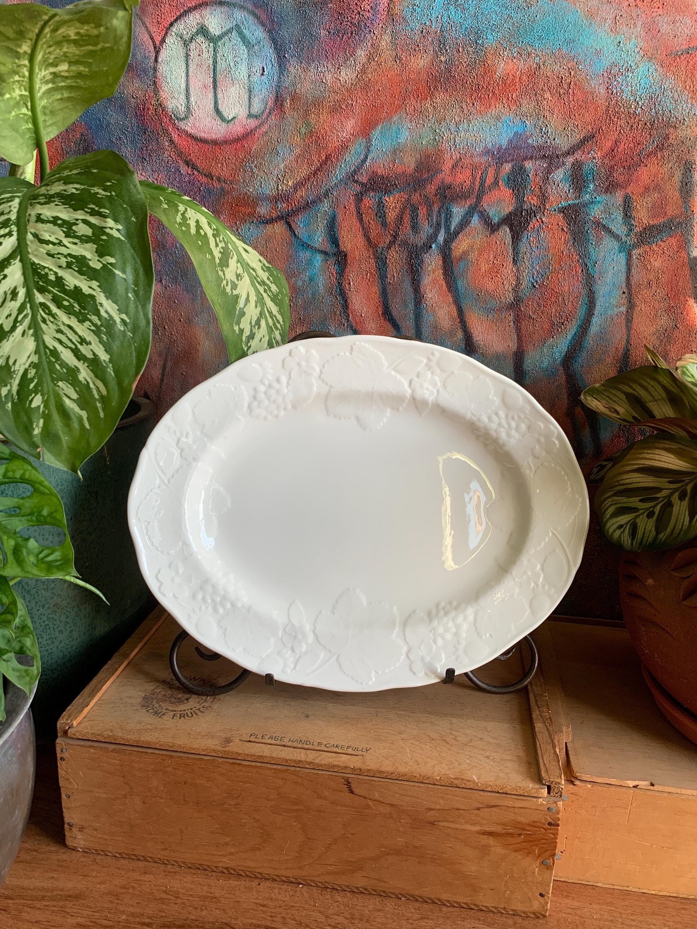 Vintage Wedgwood Strawberry & Vine Bone China Serving Platter