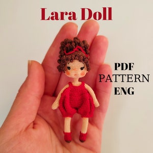 miniature amigurumi doll pattern english, crochet small doll pattern