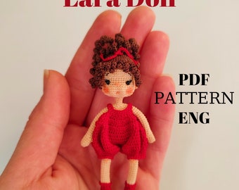 miniature amigurumi doll pattern english, crochet small doll pattern