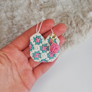 Miniature granny square crochet bag - Blythe handmade bag