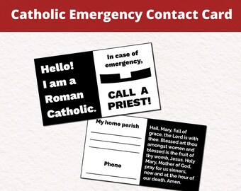 Catholic Priest Id Card