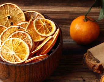 Orange slices. Dried citrus - Christmas gifts - Cocktail Garnish- Healthy snack - Orange Décor