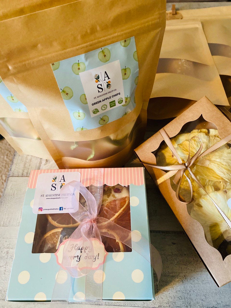 Dried Fruit Box. Mixed Fruit Chips Christmas Gifts Cocktail Garnish