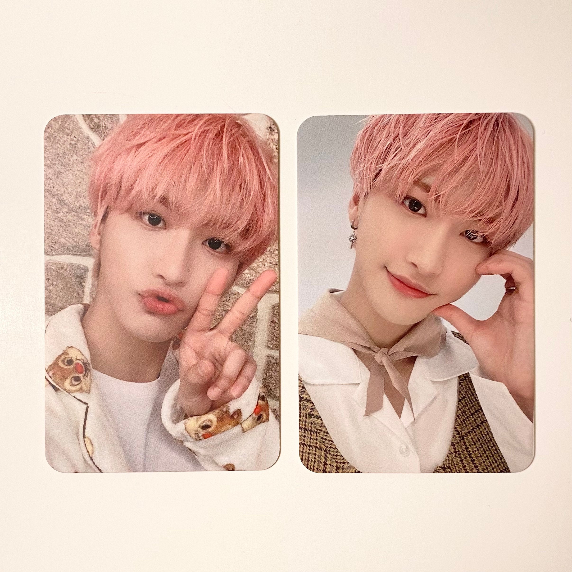 Ateez Pink Seonghwa Photocard SET | Unofficial - Etsy