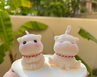 Fat Cat Candle: Handmade Soy Wax Animal Candle