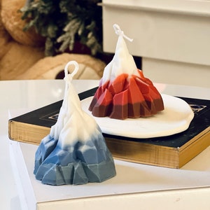 Mountain Candle | Iceberg Candle | Snow Capped | Shaped Candle | Gift for Him | Volcano Candle | Home Fragrance | Wedding Favor
