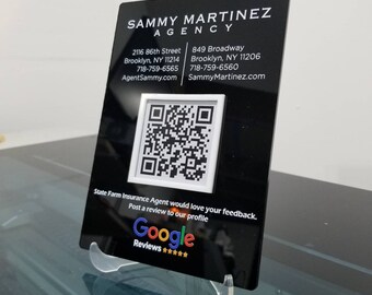 QR Code Display Sign | Mini QR Code Social Media Sign | Facebook | Instagram | Business Sign | Payment Sign