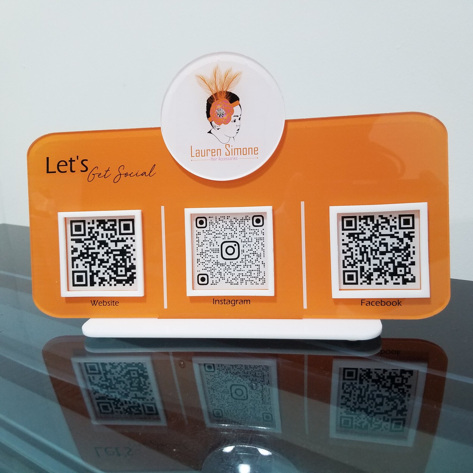 QR Code Single Social Media Sign Qr Code Sign 3 Icon QR Etsy