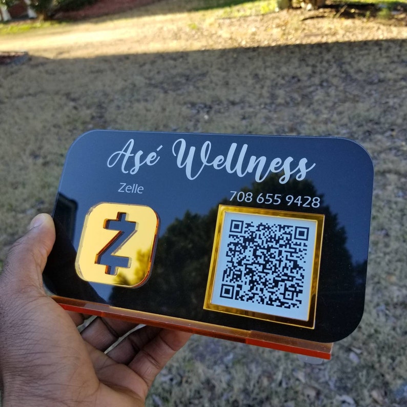 Zelle Qr Code Sign Cashapp Qr Code Sign Venmo Qr Code Sign Etsy