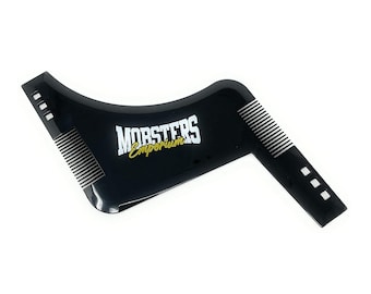 Mobsters Beard Shaping Template Plus Beard Comb All-in-ONE Tool