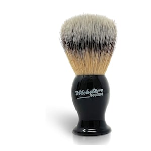 Mobsters Luxury Shaving Brush - Synthetic Shave Brush Badger and Vegan Friendly (Glossy Black)
