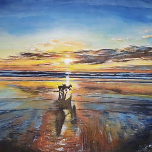 Ritratto personalizzato da foto/Acquerello acrilico dipinto a mano/Coppia personalizzata, famiglia, animali domestici, bambini, arte della casa/Arte paesaggistica personalizzata