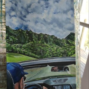 Aangepaste aquarel landschapsschilderkunst: gepersonaliseerde reisherinneringskunst afbeelding 12