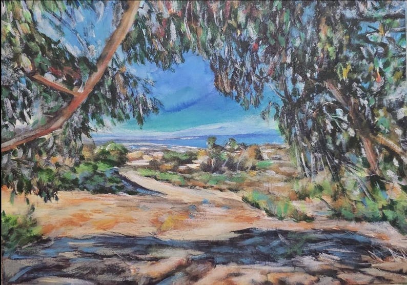 Aangepaste aquarel landschapsschilderkunst: gepersonaliseerde reisherinneringskunst afbeelding 11