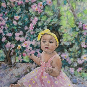 Ritratto personalizzato da foto/Acquerello acrilico dipinto a mano/Coppia personalizzata, famiglia, animali domestici, bambini, arte della casa/Arte paesaggistica personalizzata