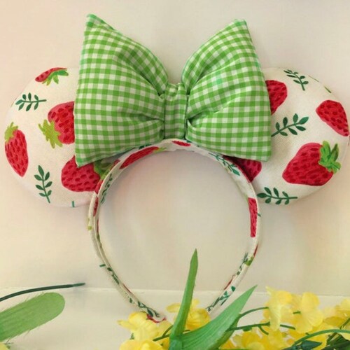 Strawberries and Cream Mouse Ears