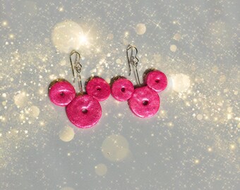 The Dot Squad Mouse Earrings.