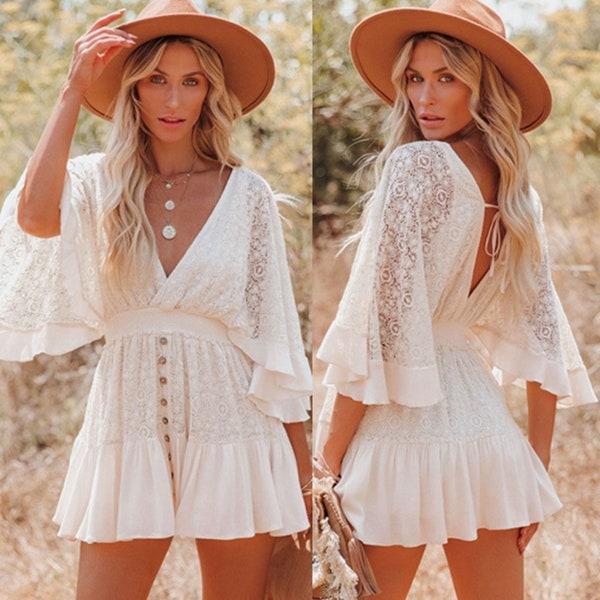 Bohemian Lace Tunic Cover-Up