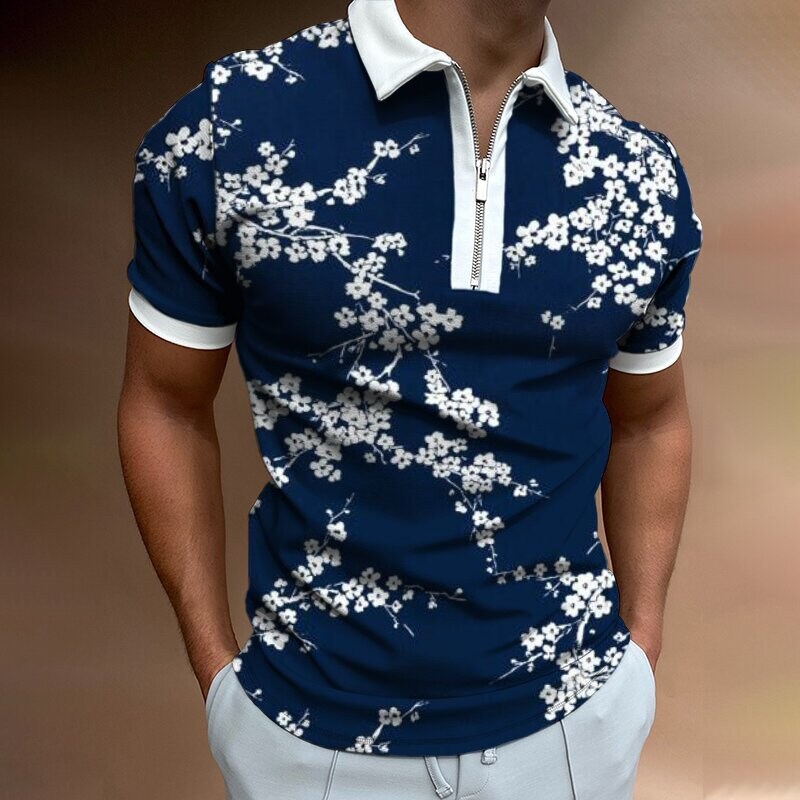 Summer Short-sleeved Polo Shirt for Men - Etsy