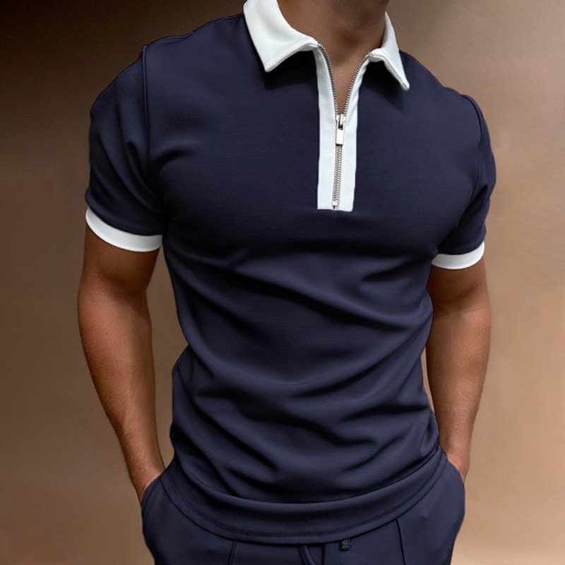 Summer Short-sleeved Polo Shirt for Men - Etsy
