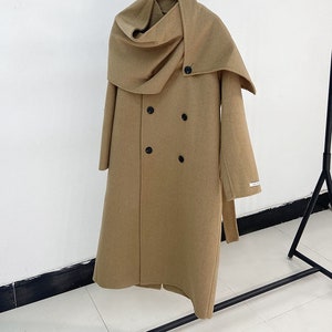 women's shawl collar wrap coat
