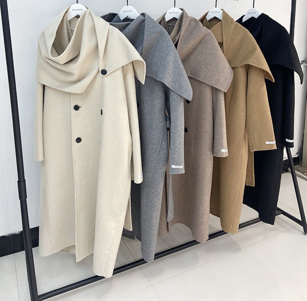 shawl collar winter coats